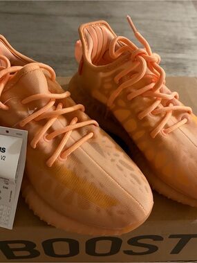 adidas Kids Orange Mesh Sneakers